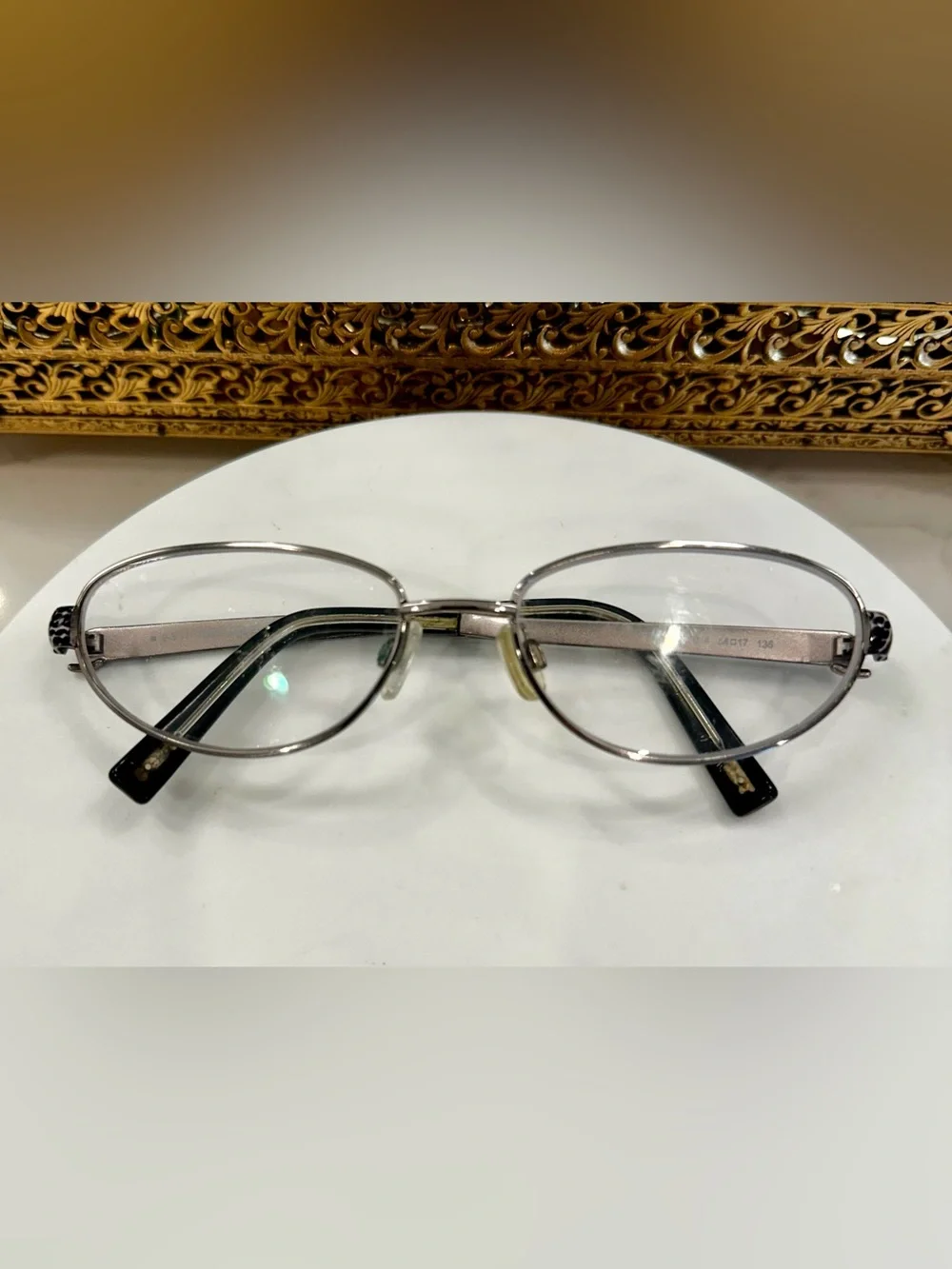 Tod’s B/W Snakeskin-Print Rx Eyeglass Frames - TO 5035 - VGUC
